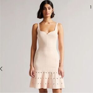 Ted Baker Full Needle Stitch Detailed‎ Hem Mini Dress